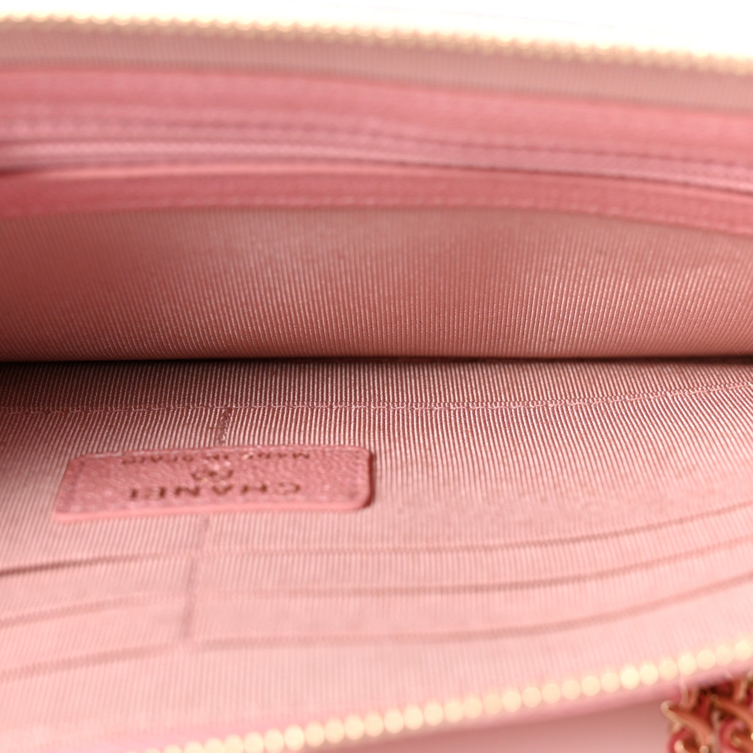 Chanel Iridescent Caviar Quilted Classic Pouch With Handle Rose Pink 5 of 8