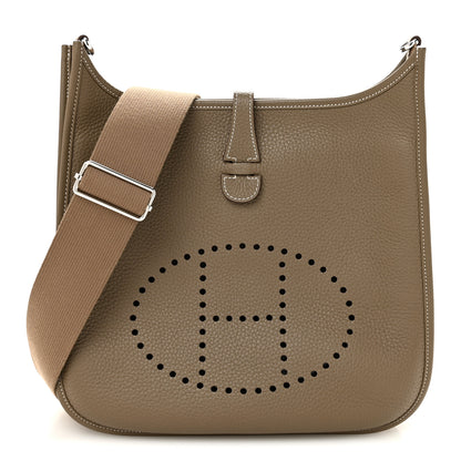 Hermes Taurillon Clemence Evelyne III PM Etoupe 1 of 13