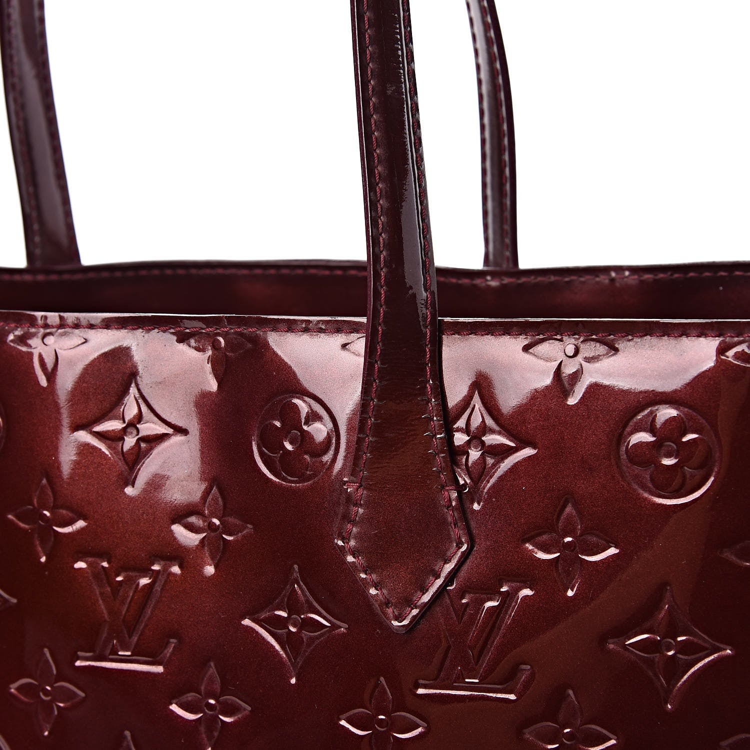Louis Vuitton Vernis Wilshire MM Rouge Fauviste 8 of 17