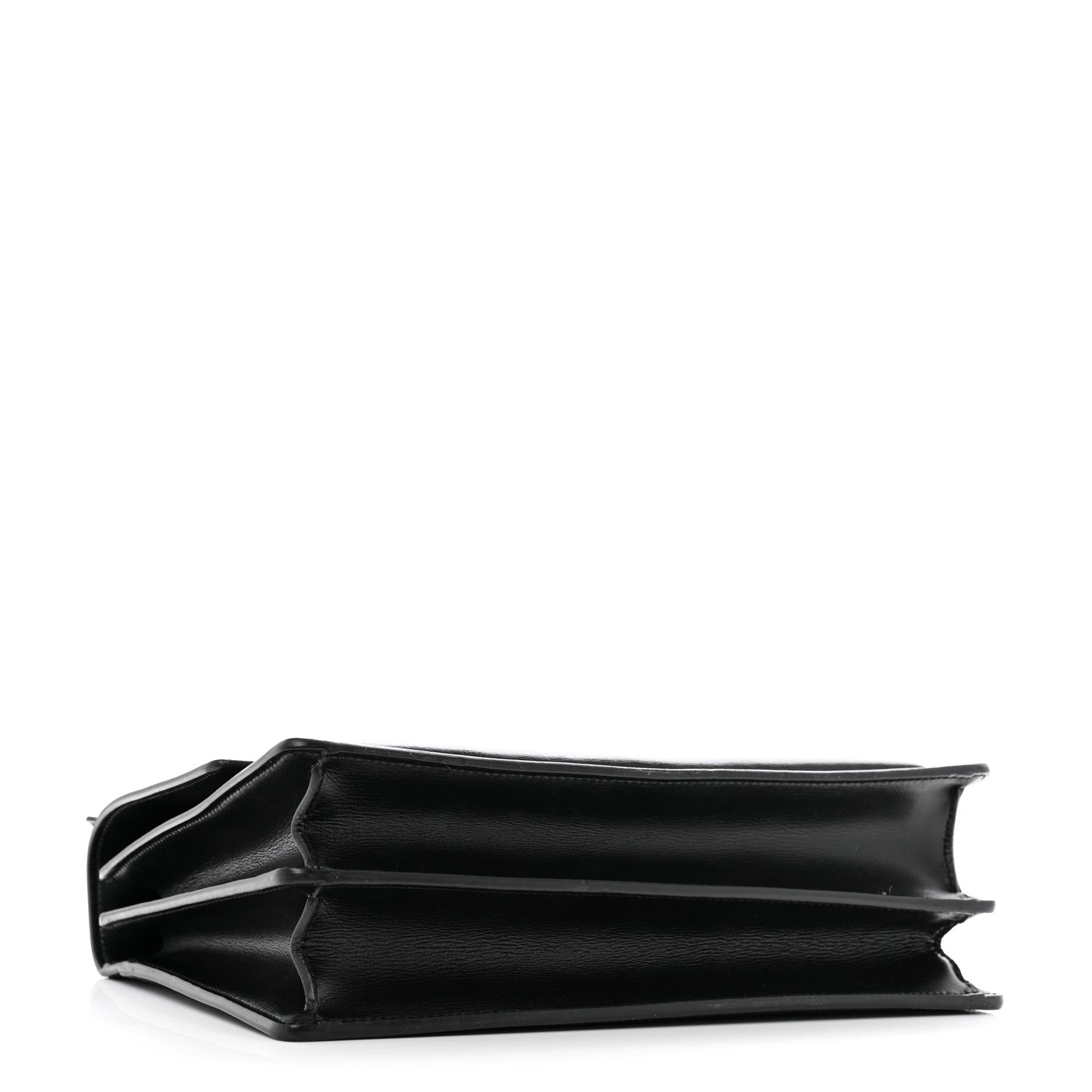 Saint Laurent Calfskin Large Monogram Monochrome Sunset Black 4 of 14