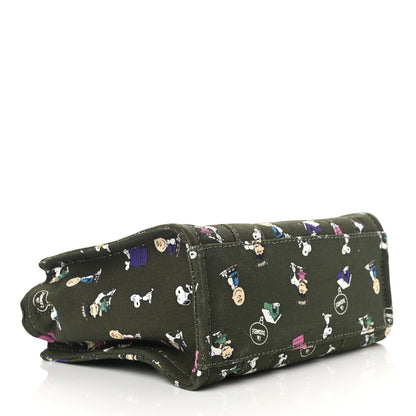 Marc Jacobs X PEANUTS Canvas Small Characters Tote Bag Green 3 of 11