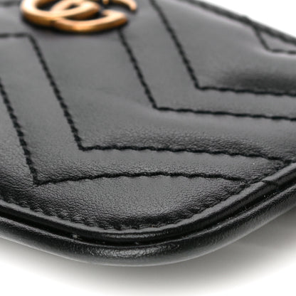 Gucci Calfskin Matelasse GG Marmont Key Case Black 10 of 10