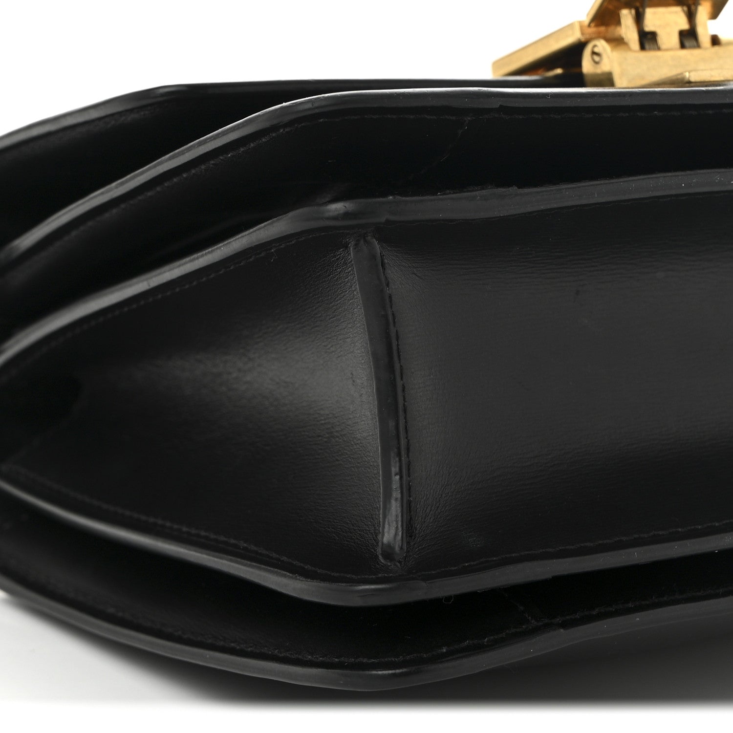 Celine Box Calfskin Small Classic Box Flap Bag Black 9 of 10