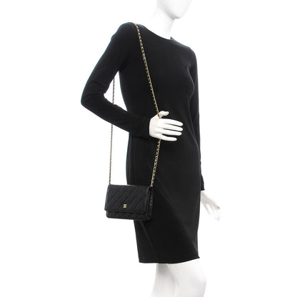 Chanel Caviar Quilted Wallet On Chain WOC Black 2 of 9