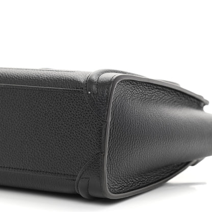 Celine Drummed Calfskin Nano Luggage Black 11 of 11