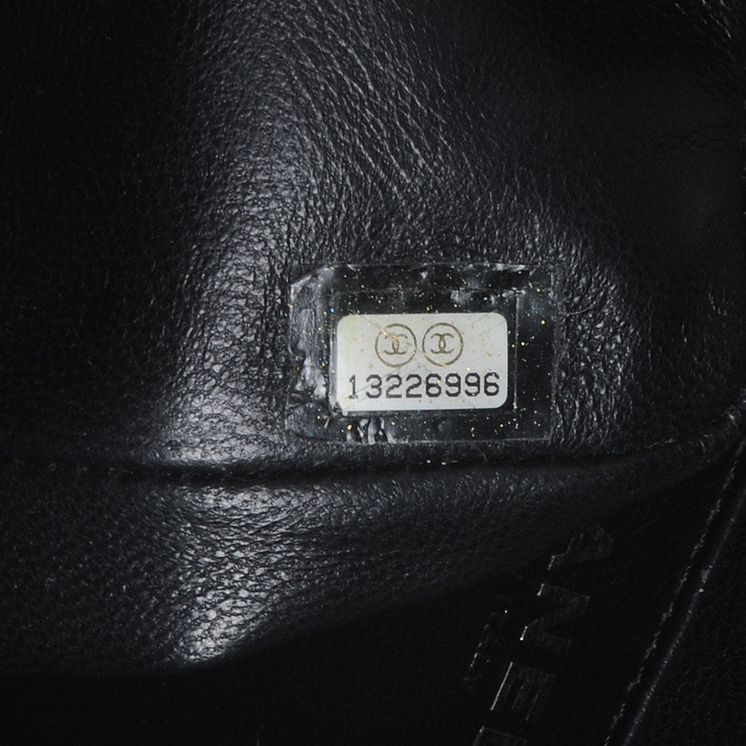 Patent Jumbo Single Flap Black
