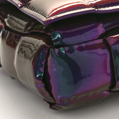 Bottega Veneta Glossy Nail Polish Nappa Maxi Intreccio Padded Cassette Crossbody Bag Holographic 7 of 11