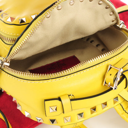 Valentino Garavani Calfskin Mini Rockstud Backpack Light Yellow 5 of 7