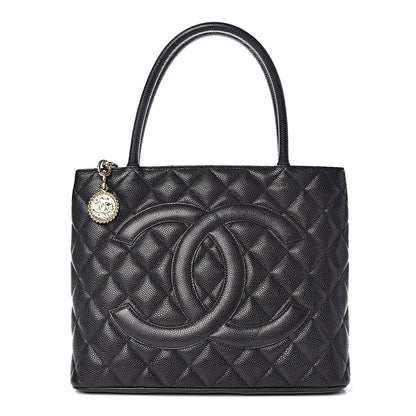 Chanel Caviar Quilted Medallion Tote Black 1 of 11