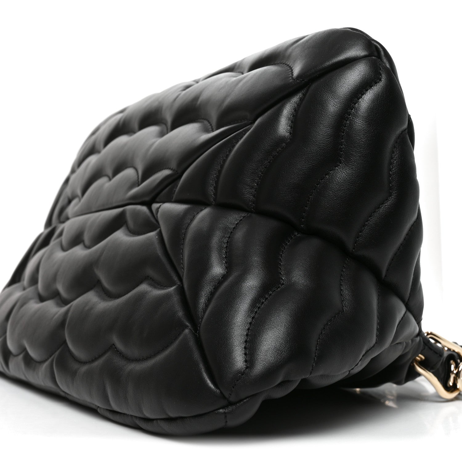 Chloe Quilted Calfskin Juana Shoulder Bag Black 9 of 9