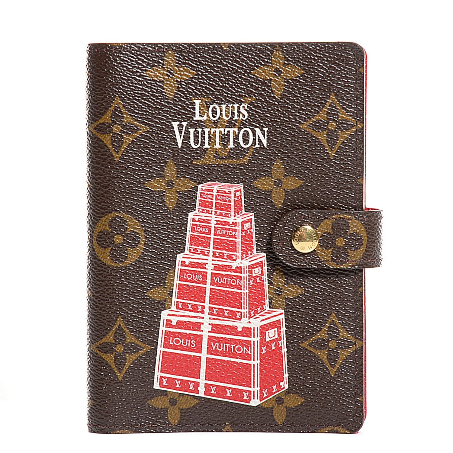 Louis Vuitton Monogram Malle Empilees Stacked Trunks Small Ring Agenda Cover 1 of 7
