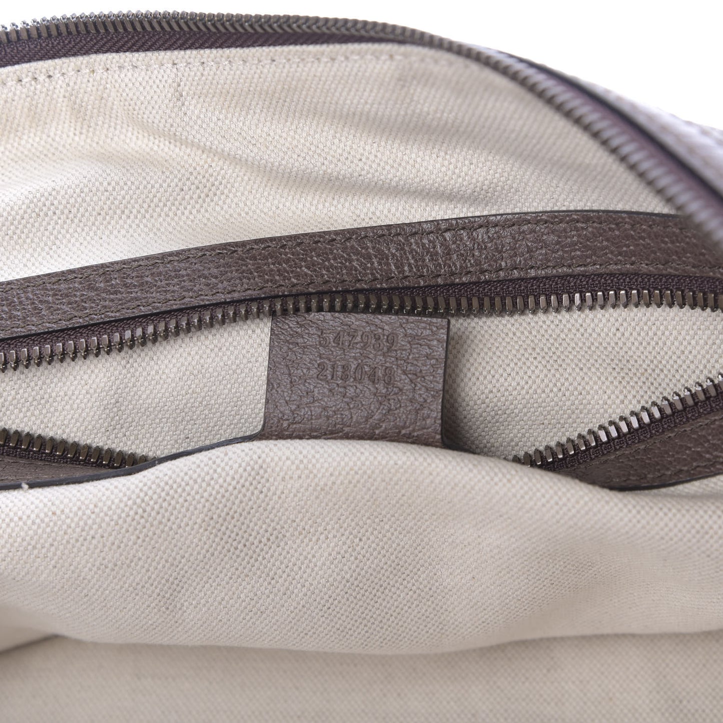 GG Supreme Monogram Web Ophidia Half Moon Hobo Brown