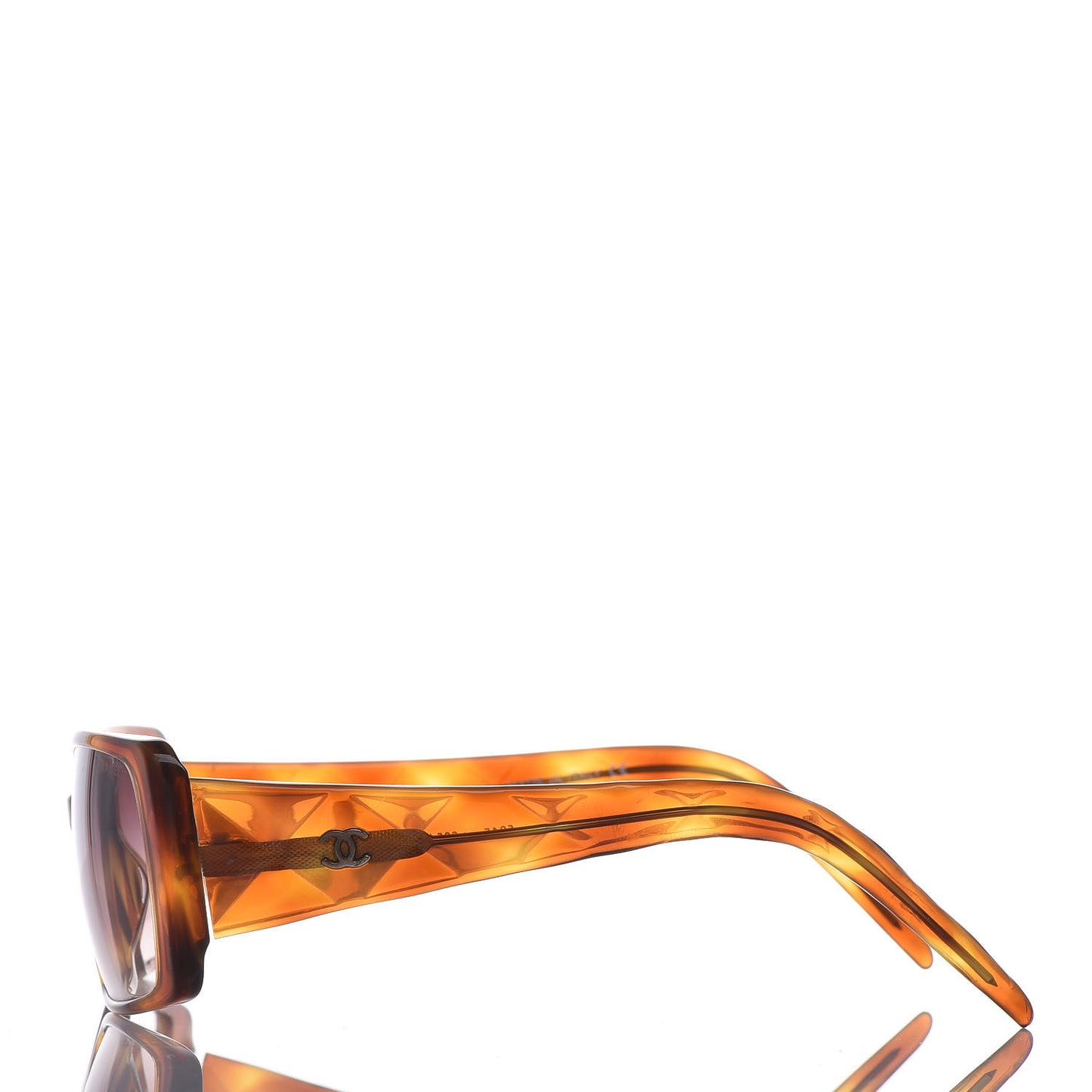 Quilted CC Sunglasses 5045 Tortoise