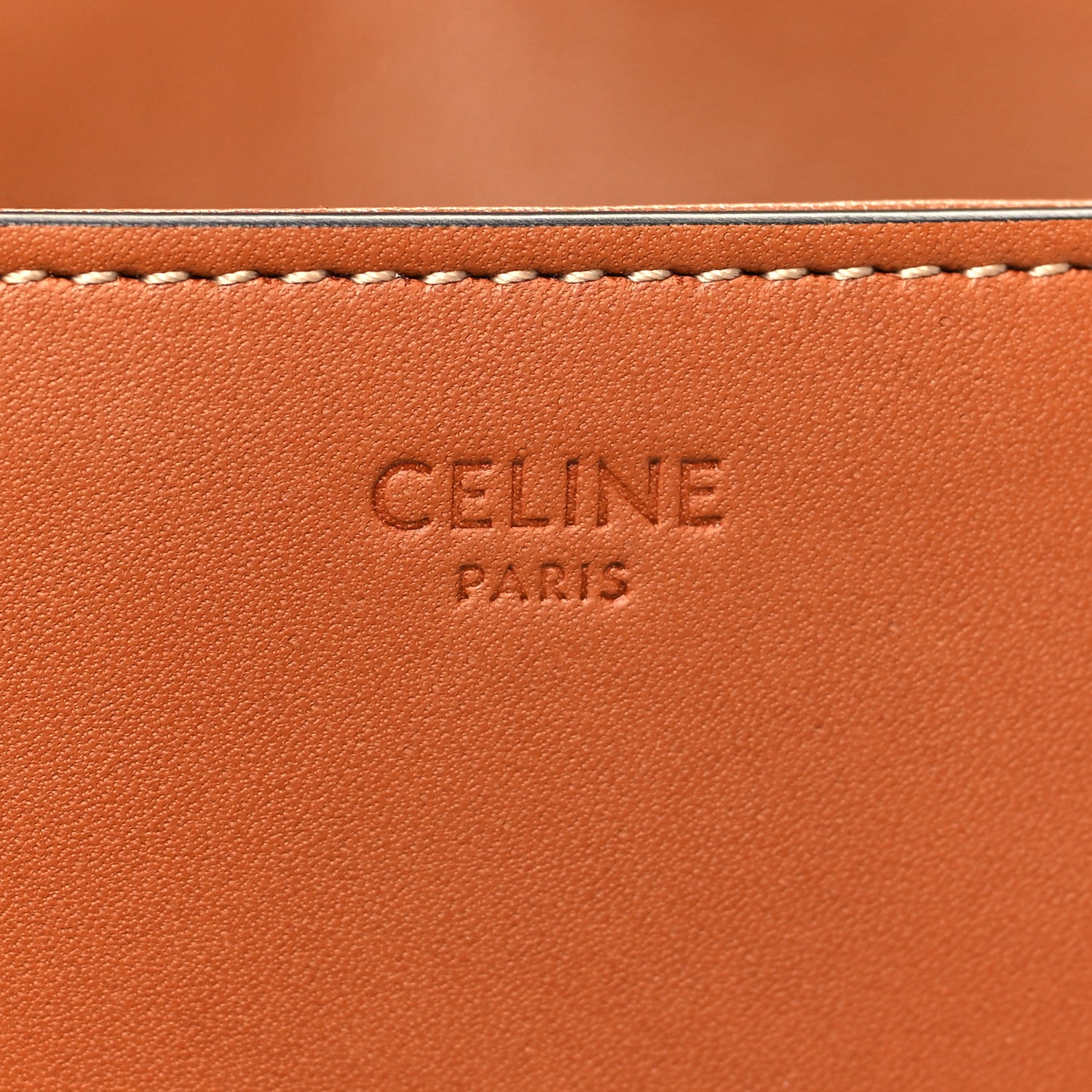 Celine Natural Calfskin Triomphe Shoulder Bag Tan 6 of 11