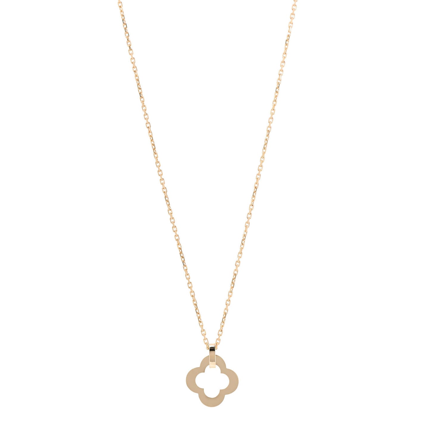 18K Yellow Gold Byzantine Alhambra Pendant Necklace