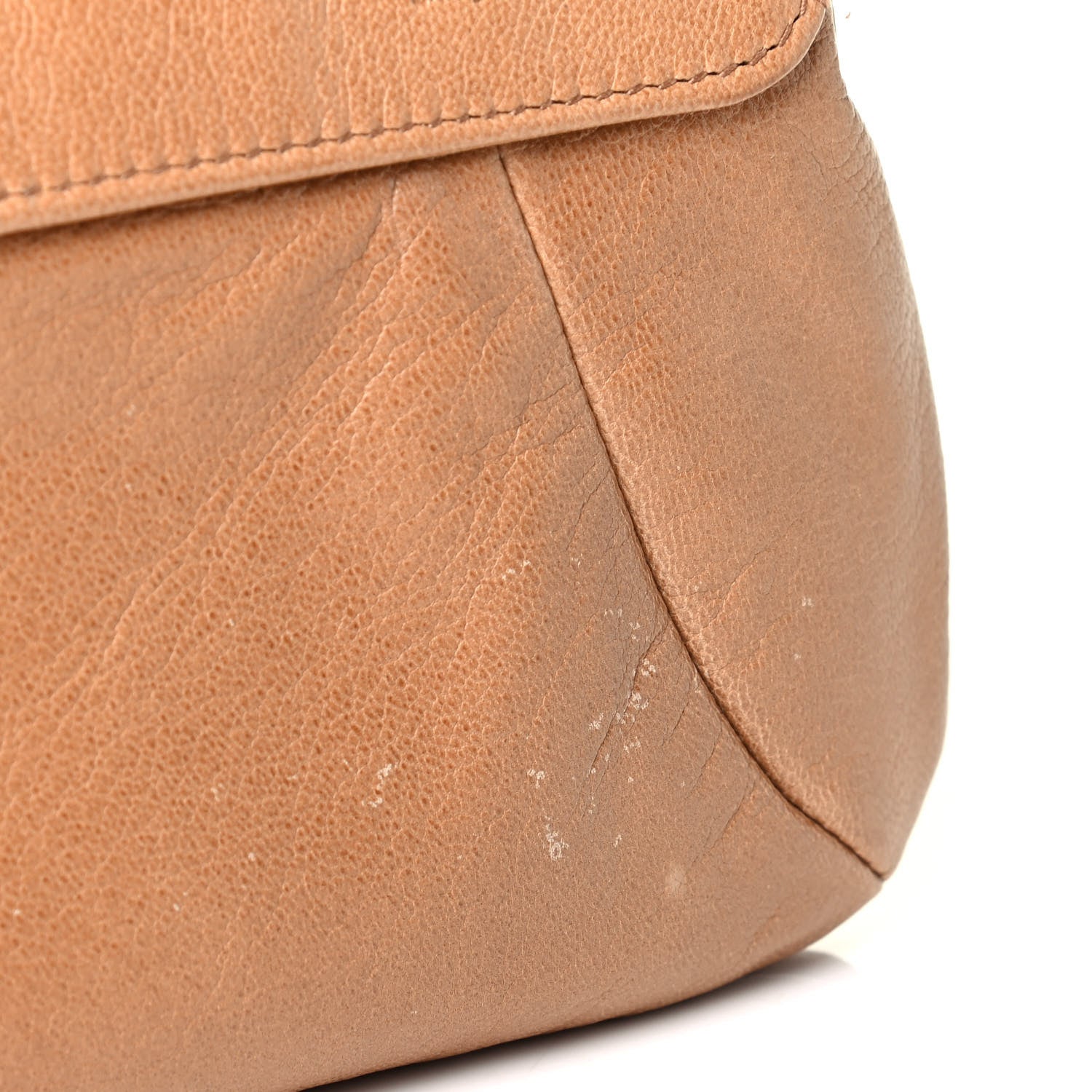 Saint Laurent Calfskin Nadja Shoulder Bag Tan 7 of 8