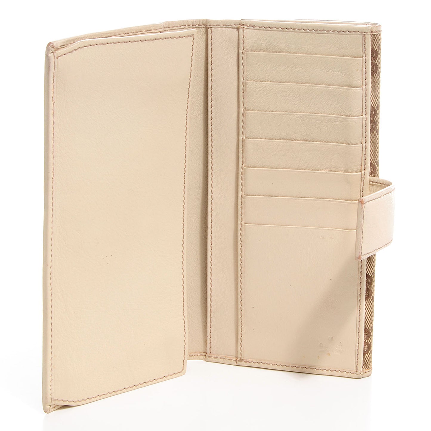 Canvas Monogram Pelham Continental Wallet Beige Off White