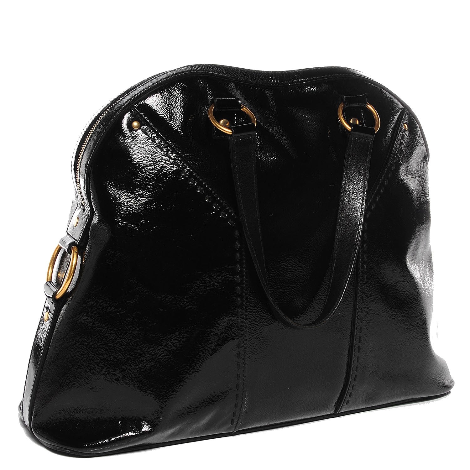Saint Laurent Patent Oversized Muse Black 3 of 7