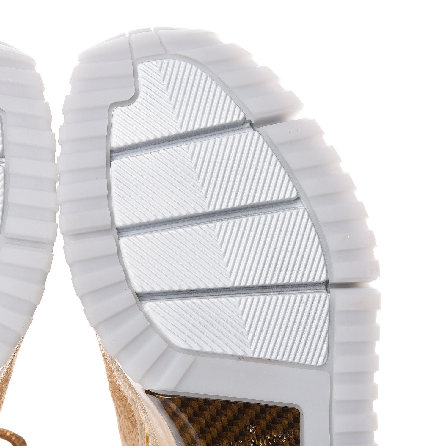 Louis Vuitton Technical Knit Mens V.N.R Sneakers 8.5 Gold 8 of 11