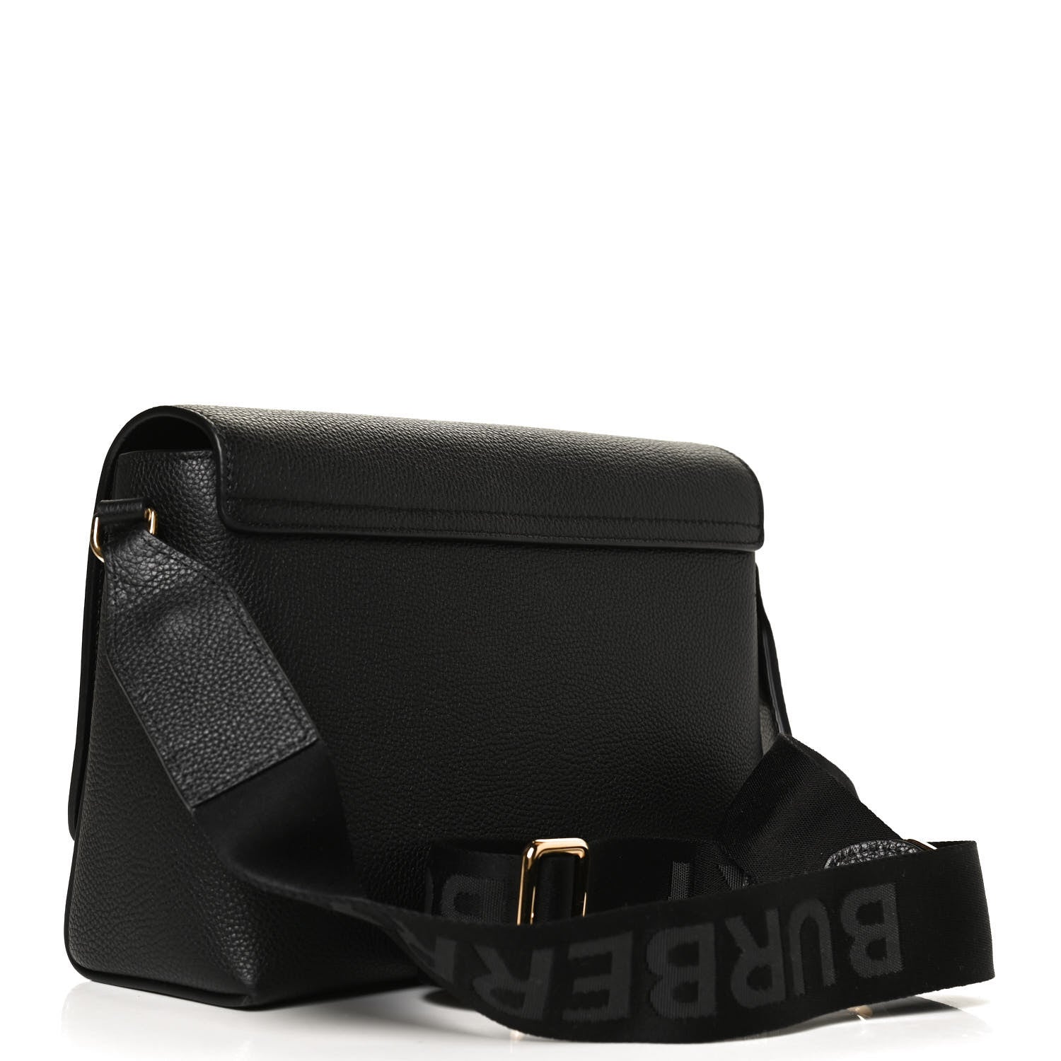 Burberry Grainy Calfskin Vintage Check Note Crossbody Bag Black 4 of 27