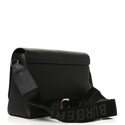 Burberry Grainy Calfskin Vintage Check Note Crossbody Bag Black 4 of 27