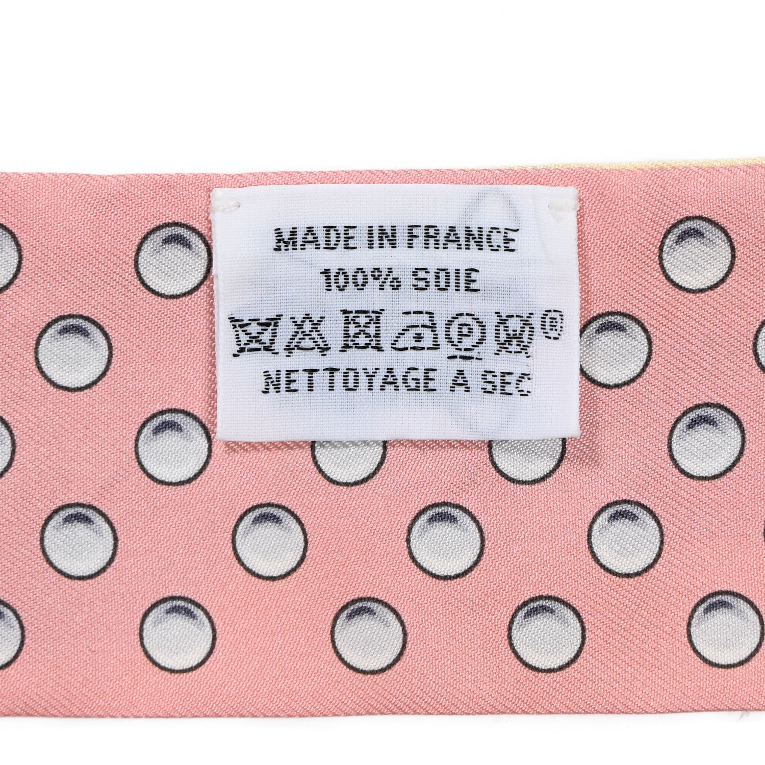 Hermes Silk Grand Tralala Twilly Rose Poudre Jaune 3 of 4