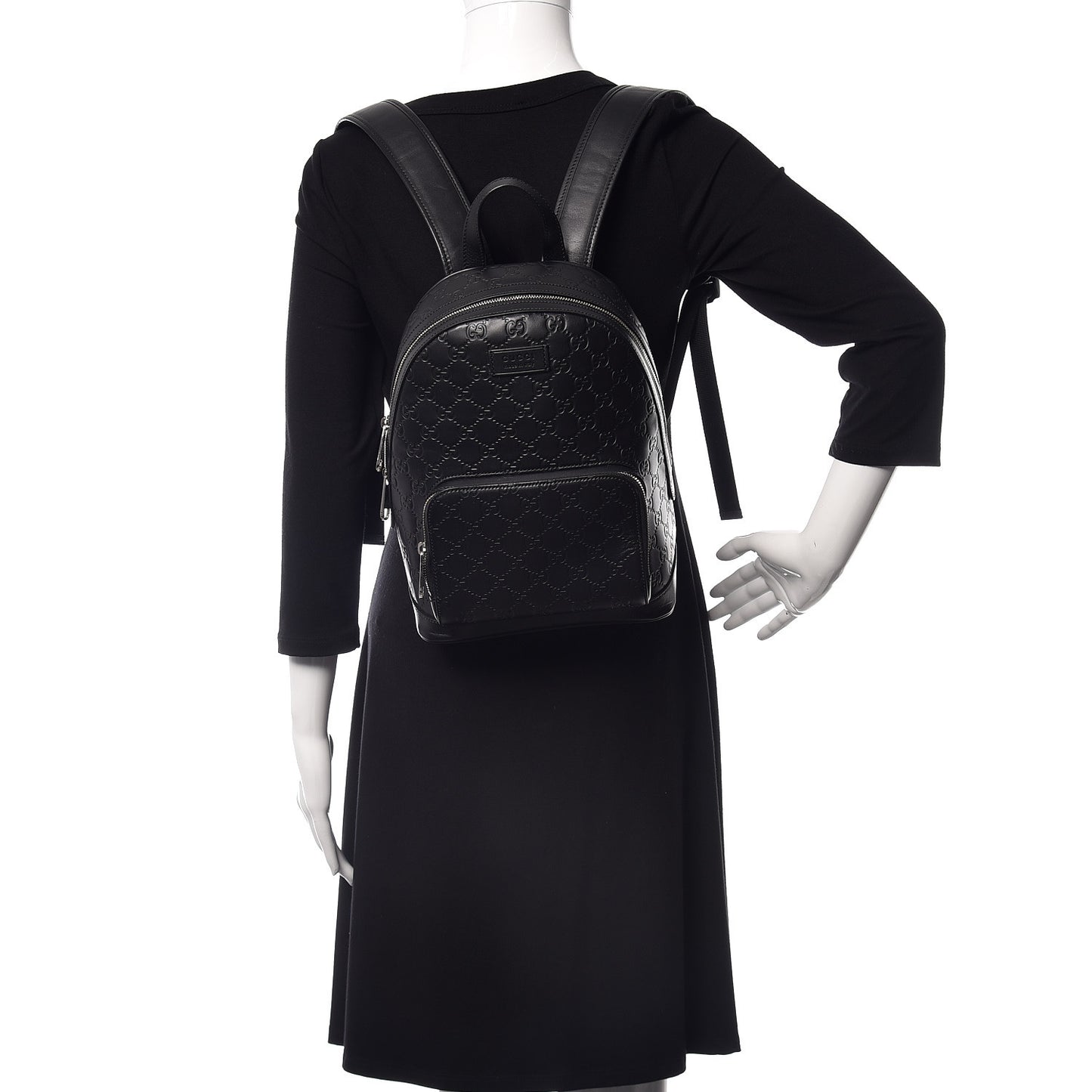 Guccissima Signature Day Backpack Black