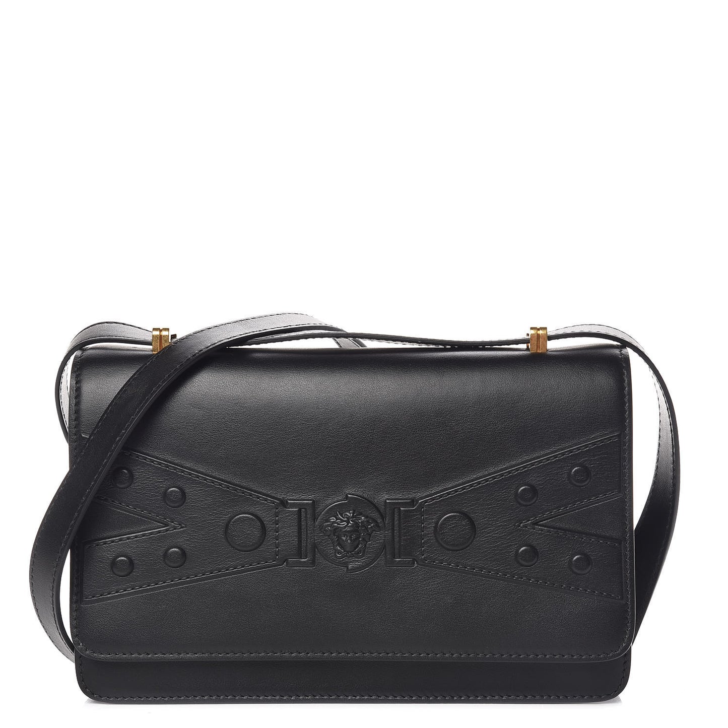 Calfskin Tribute X Shoulder Bag Black