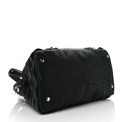 Jimmy Choo Calfskin Perforated Blythe L Tote Black 3 of 8