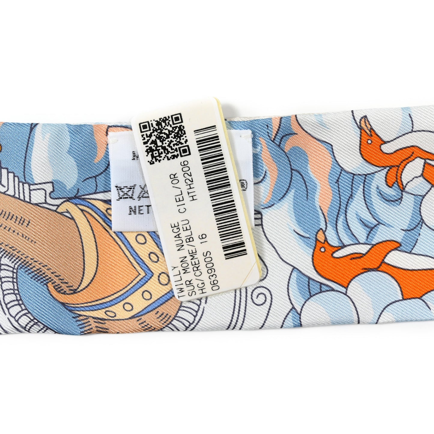 Silk Sur Mon Nuage Twilly Creme Bleu Ciel Orange