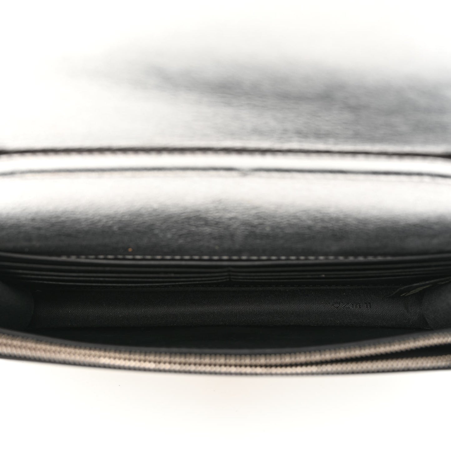 Vitello Catalan Mirror F is Fendi Medium Envelope Wallet on Chain Argento