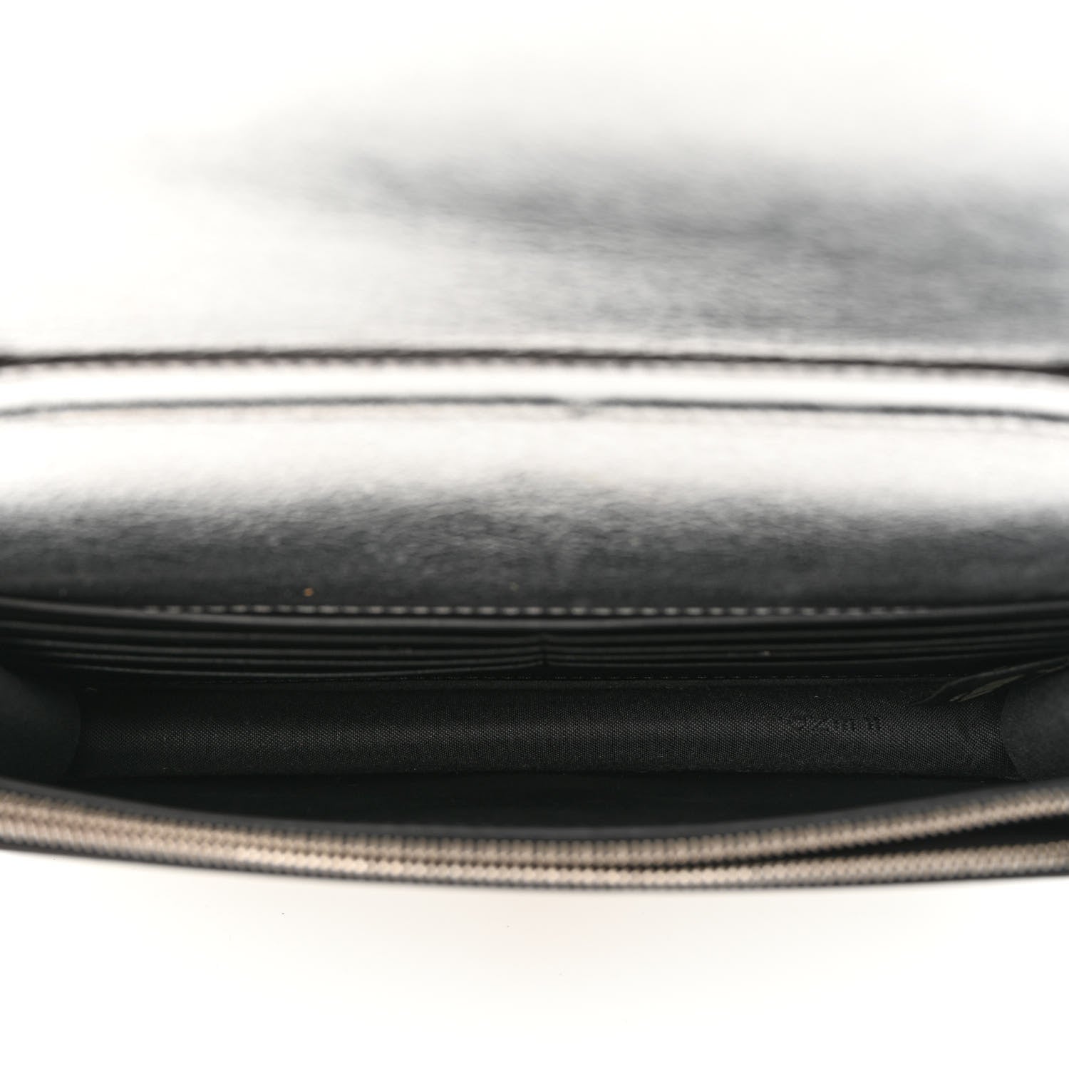 Fendi Vitello Catalan Mirror F is Fendi Medium Envelope Wallet on Chain Argento 5 of 13