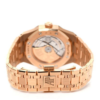 Audemars Piguet 18K Rose Gold Diamond 37mm Royal Oak Automatic Watch 15451OR.ZZ.1256OR.01 3 of 6