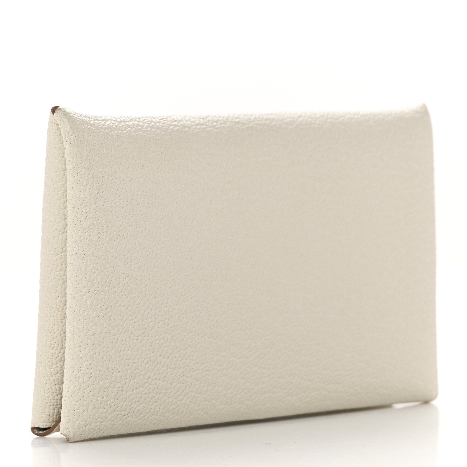 Hermes Chevre Mysore Calvi Card Case Mushroom 3 of 7