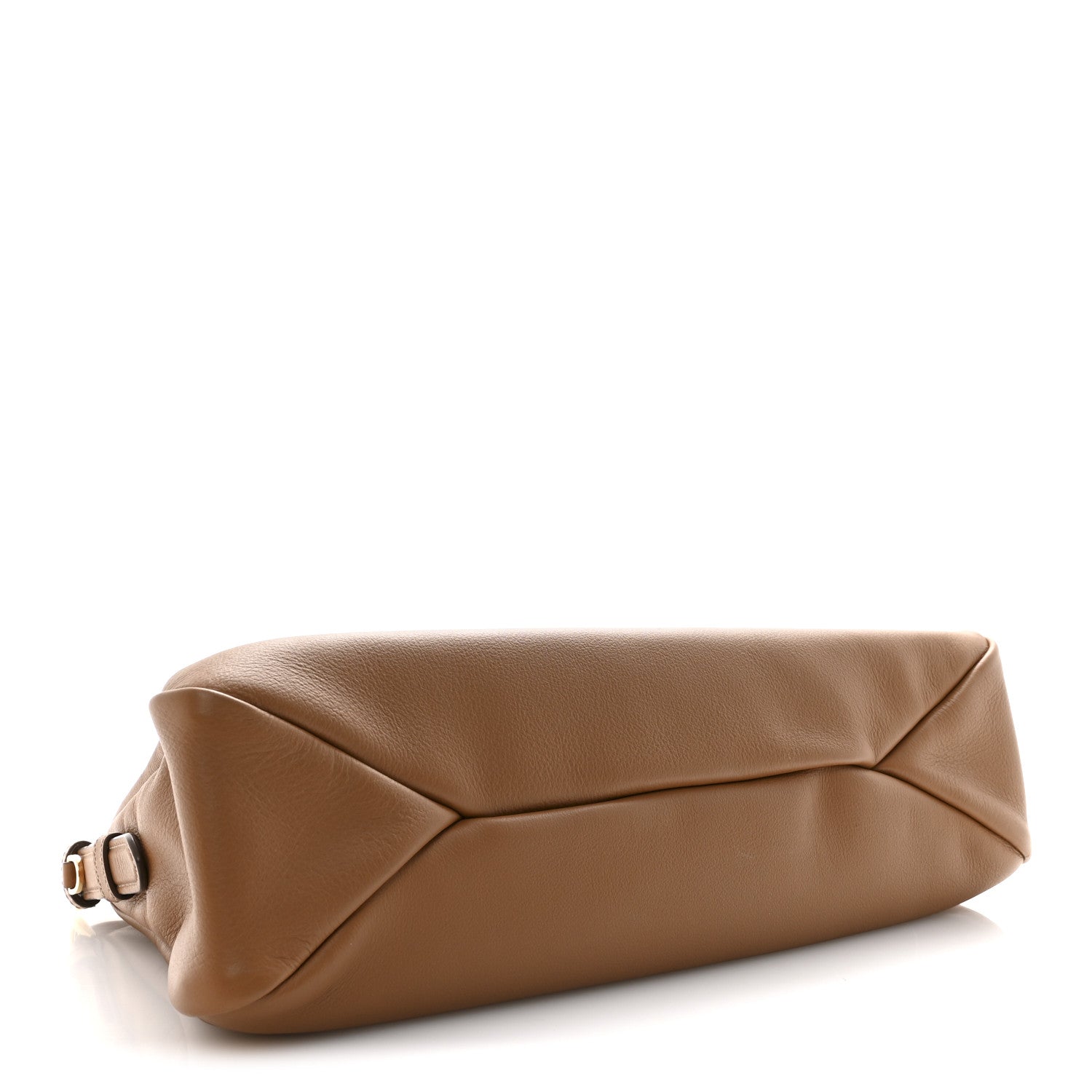 Prada Soft Calfskin Large Aimée Shoulder Bag Caramel 4 of 11
