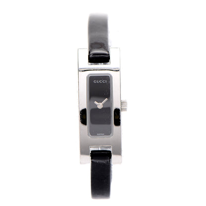 Gucci Stainless Steel Calfskin 12mm 3900L Quartz Watch Black 1 of 5
