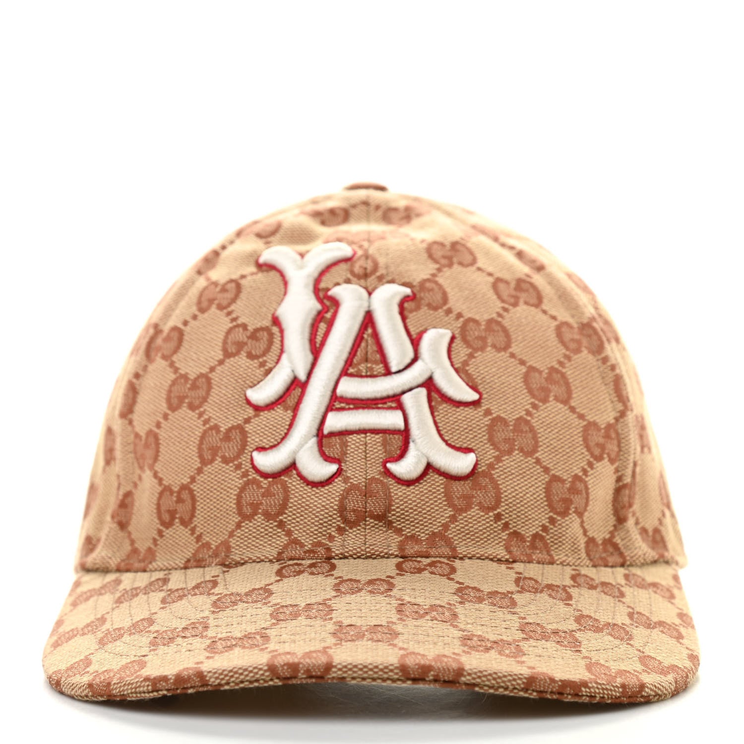Gucci X MLB Monogram LA Dodgers Baseball Hat 57-61 Beige Ruggine 2 of 9