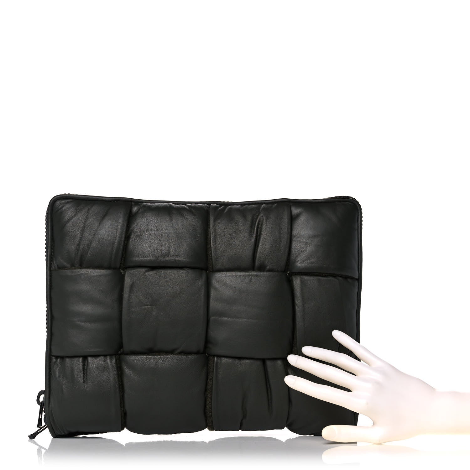 Bottega Veneta Calfskin Maxi Intrecciato Puffy Laptop Pouch Camping 2 of 10