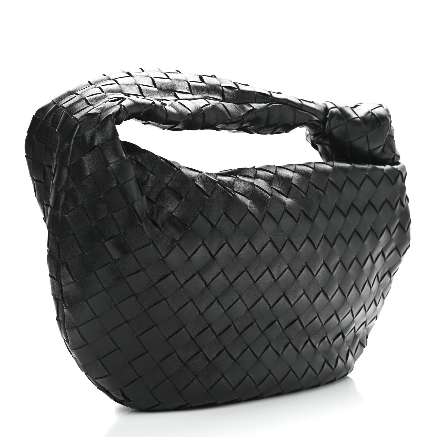 Nappa Intrecciato Teen Jodie Hobo Black