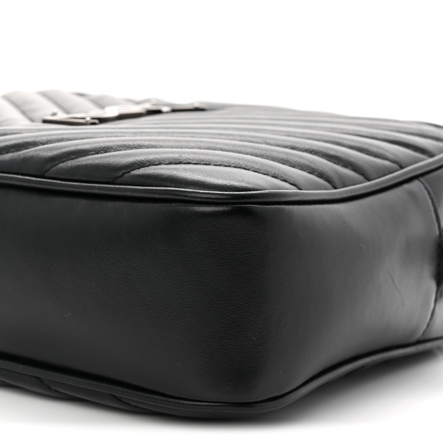 Saint Laurent Calfskin Matelasse Monogram Lou Camera Bag Black 10 of 10