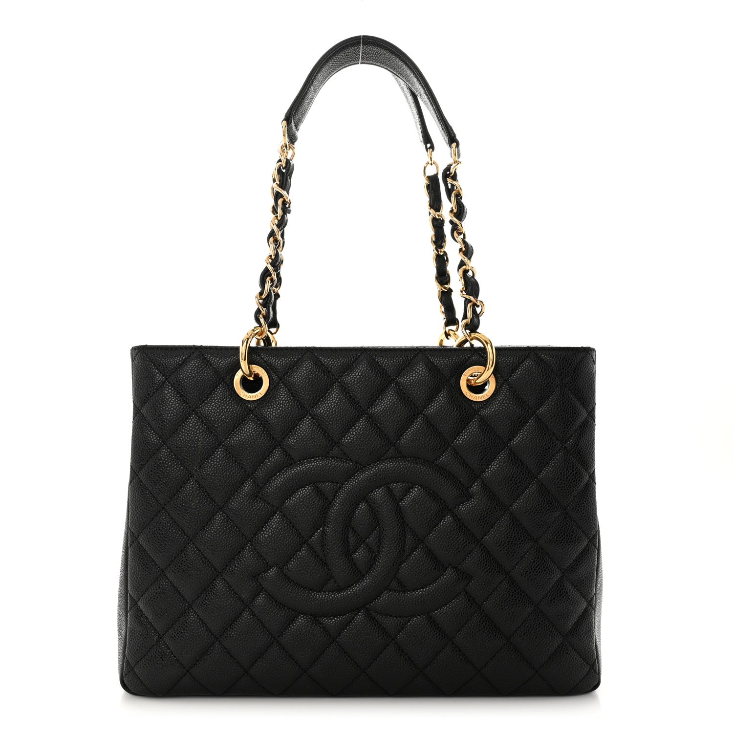 Chanel Caviar Quilted Grand Shopping Tote GST Black 1 of 15