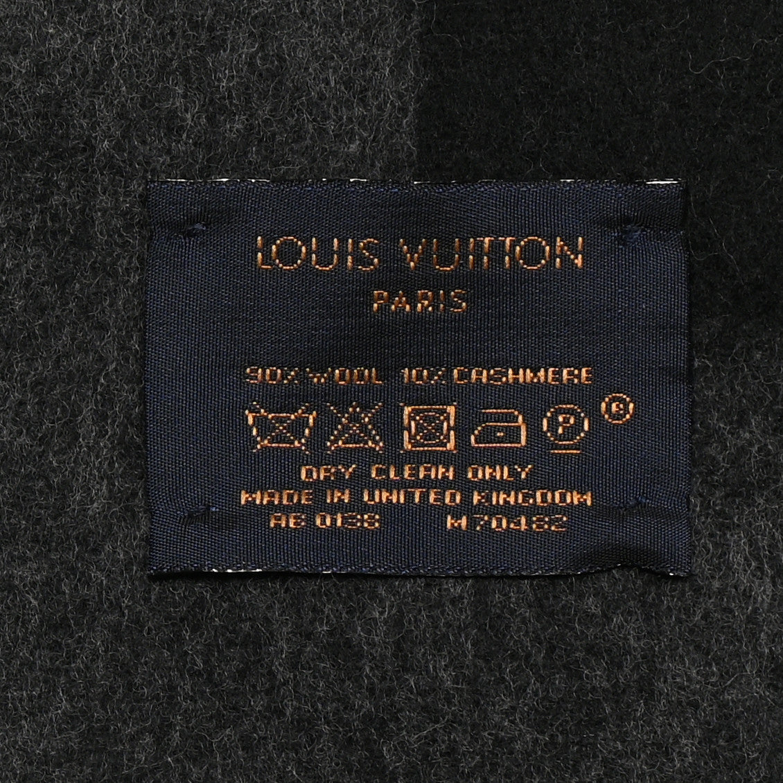 Louis Vuitton Cashmere Wool Cardiff Scarf Black 3 of 3