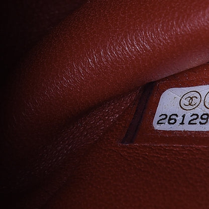 Chanel Orylag Lambskin Medium Flap Blue Orange 9 of 9