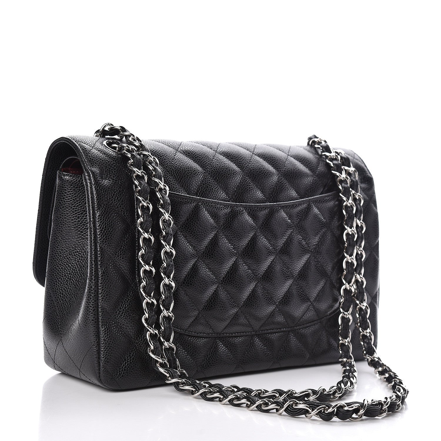 Chanel Caviar Quilted Jumbo Double Flap Black 3 of 11