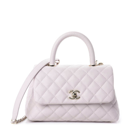 Chanel Caviar Quilted Mini Coco Handle Flap Lilas Lilac 1 of 8
