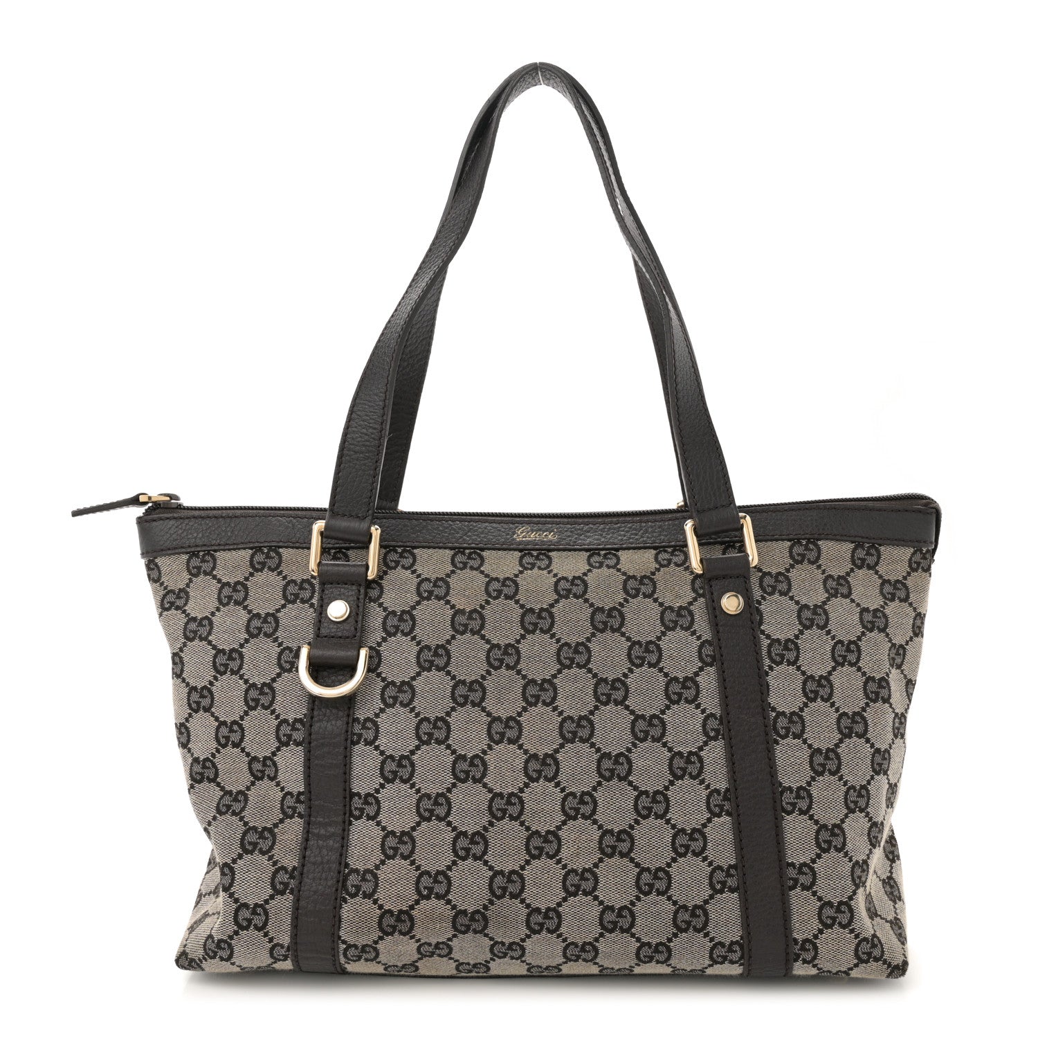 Gucci Monogram Abbey Medium Tote Dark Brown 1 of 10
