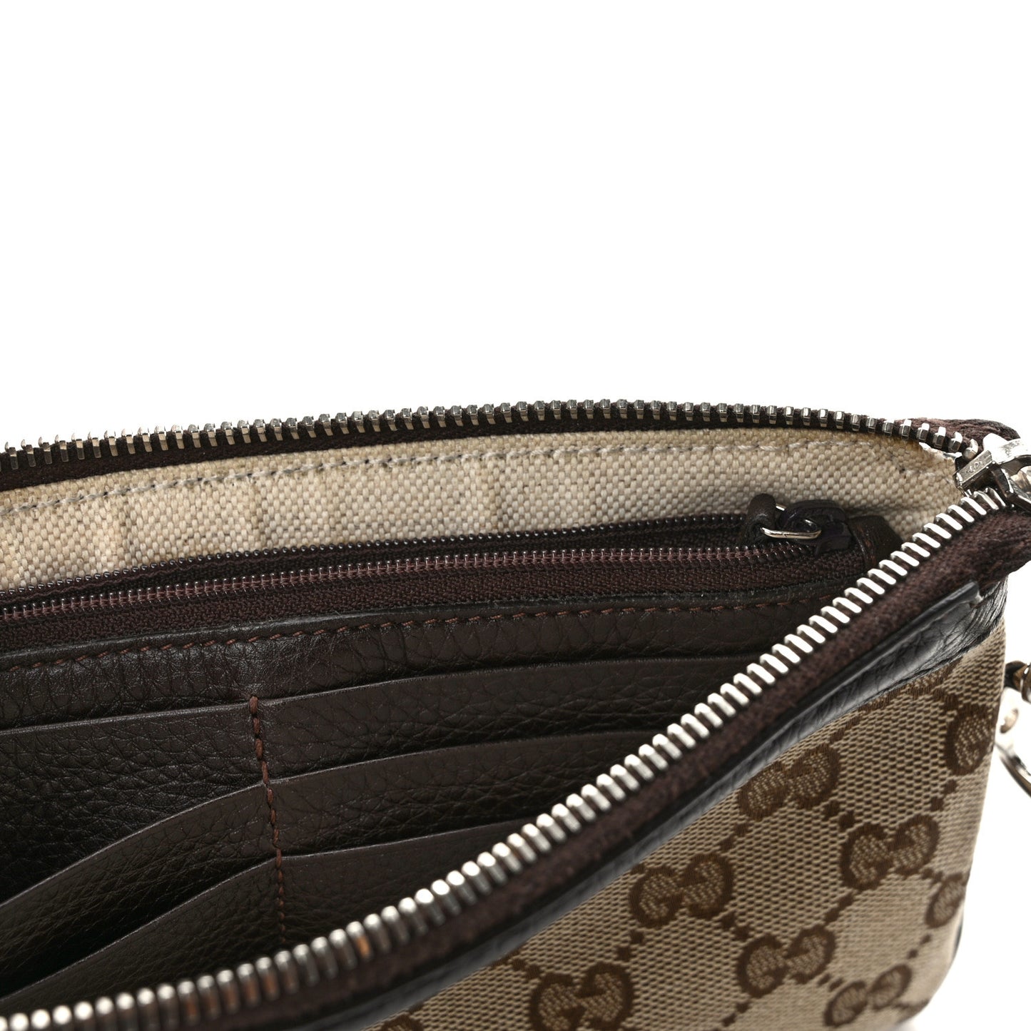 Monogram Horsebit Wristlet Brown