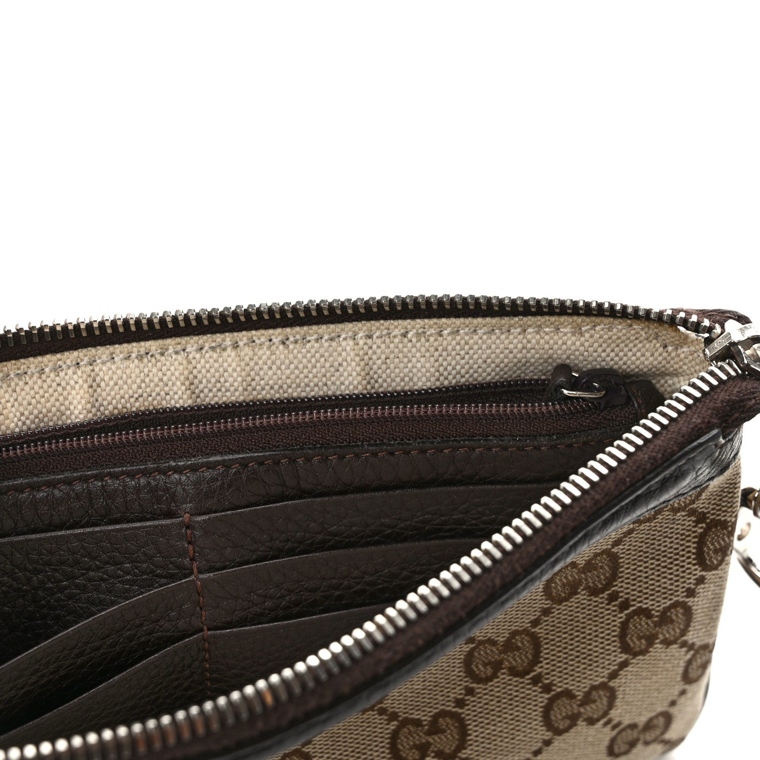 Gucci Monogram Horsebit Wristlet Brown 7 of 7