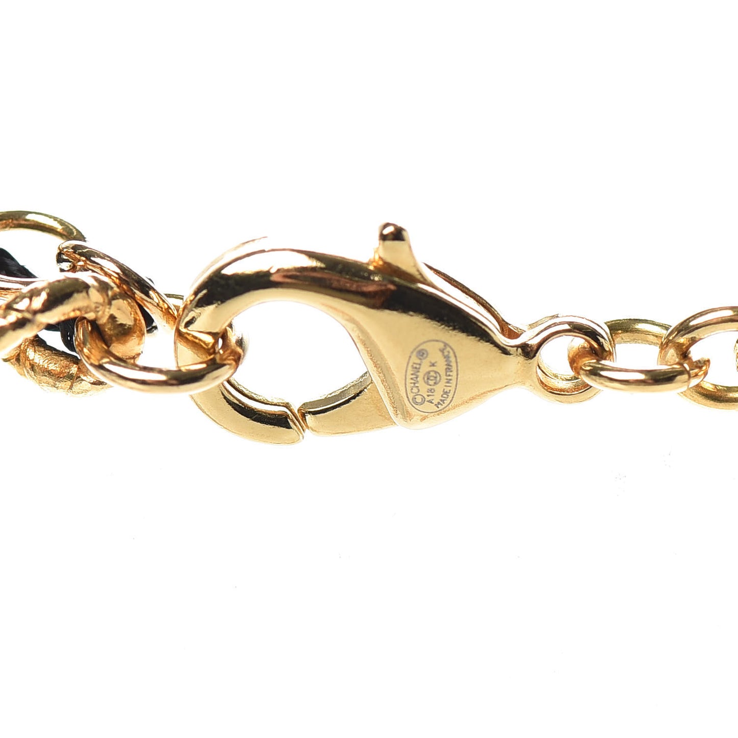 Pearl Gripoix Crystal No 5 Medallion Necklace Gold
