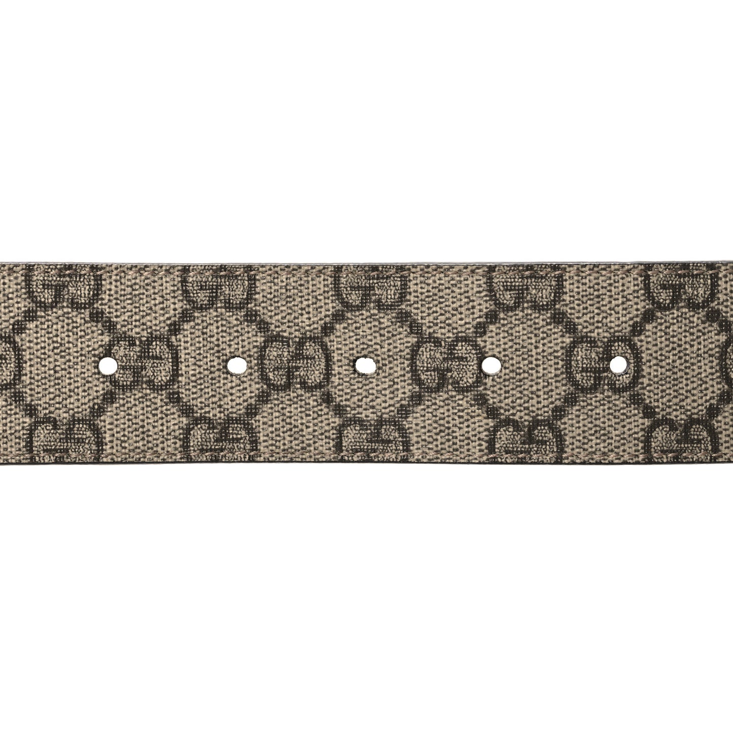 GG Supreme Monogram Selleria Calfskin Interlocking G 40mm Belt 85/34 Beige Ebony Cocoa